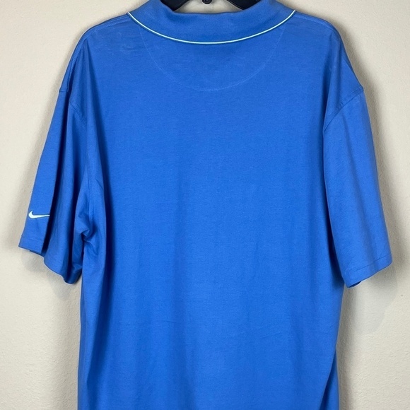 NWT Nike Golf Dry Fit Blue Short Sleeve Polo Shirt; Size XL; Flaw - Picture 6 of 9